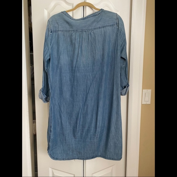EXPRESS denim tunic dress 3/4 sleeves - Picture 2 of 2